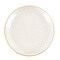 CLEAR 10 Round 13" Hammered Plastic Charger Plates Glitter Gold Rim Party